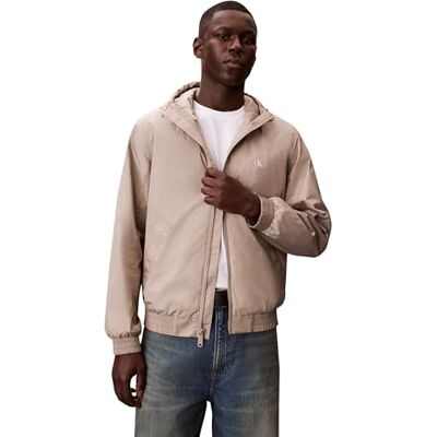 LV04RF521G Calvin Klein Męskie kurtki z kapturem Nylon Harrington Jkt , brązowe, XXL LV04RF521G Calvin Klein Męskie kurtki z kapturem Nylon Harrington Jkt , brązowe, XXL