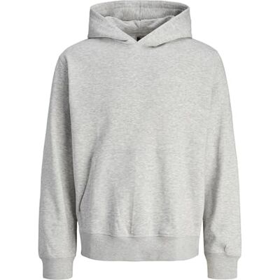 12274498-4718675 JACK & JONES Jcointerlude Tonal Back Print Sweat Hood męska bluza z kapturem, jasnoszary melanżowy, XL 12274498-4718675 JACK & JONES Jcointerlude Tonal Back Print Sweat Hood męska bluza z kapturem, jasnoszary melanżowy, XL