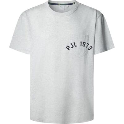 PM5010112 Pepe Jeans Męska koszulka Maverick Pocket TEE, szara (jasnoszara Marl), XS, Szary (Jasny Szary Marl), XS PM5010112 Pepe Jeans Męska koszulka Maverick Pocket TEE, szara (jasnoszara Marl), XS, Szary (Jasny Szary Marl), XS