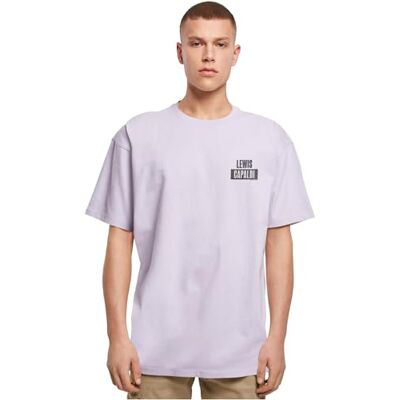 MP5001560 Merchcode Męski T-Shirt Lewis Capaldi PP Logo Heavy Oversize Tee, Oversized Fit, Cotton 100 Percent, M, fioletowy, M MP5001560 Merchcode Męski T-Shirt Lewis Capaldi PP Logo Heavy Oversize Tee, Oversized Fit, Cotton 100 Percent, M, fioletowy, M