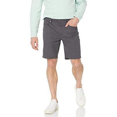 AEM20011SP21-Dgrey-32 Amazon Essentials Men's Spodenki ze stretchem i 5 kieszeniami 23 cm slim fit, Ciemnoszary, 32 AEM20011SP21-Dgrey-32 Amazon Essentials Men's Spodenki ze stretchem i 5 kieszeniami 23 cm slim fit, Ciemnoszary, 32