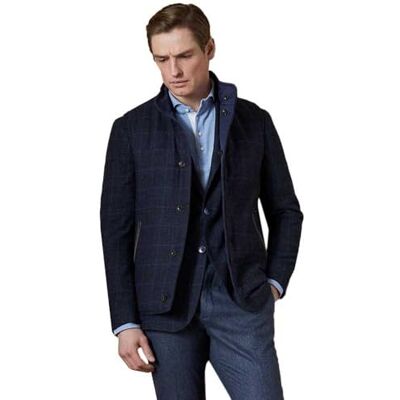 HM550959 Hackett London Koszulka polo męska Cutaway Ls, niebieski (Oxford Blue), S HM550959 Hackett London Koszulka polo męska Cutaway Ls, niebieski (Oxford Blue), S