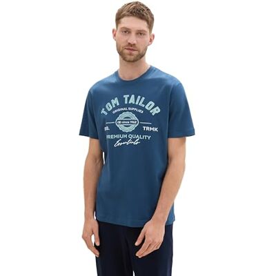 1037735 TOM TAILOR T-shirt męski, 26779 Nighttime Blue, XL 1037735 TOM TAILOR T-shirt męski, 26779 Nighttime Blue, XL