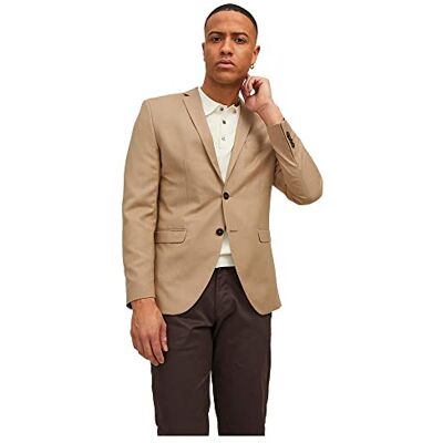 12141107 Jack & Jones Marynarka męska Jprsolaris Noos, Twaróg i serwatka/Dopasowanie: Super Slim Fit, 60 12141107 Jack & Jones Marynarka męska Jprsolaris Noos, Twaróg i serwatka/Dopasowanie: Super Slim Fit, 60