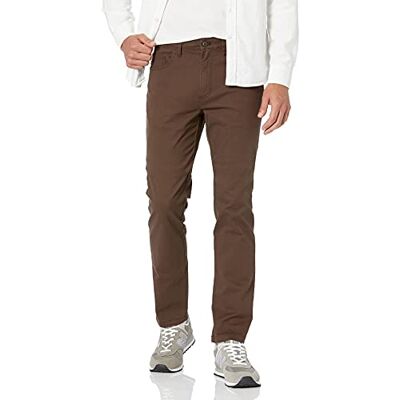 MGT60021S18-Bro-30W x 29L Amazon Essentials Men's Spodnie chinosy slim fit z 5 kieszeniami i komfortowym stretchem (wcześniej Goodthreads), Brązowy, 30W / 29L MGT60021S18-Bro-30W x 29L Amazon Essentials Men's Spodnie chinosy slim fit z 5 kieszeniami i komfortowym stretchem (wcześniej Goodthreads), Brązowy, 30W / 29L