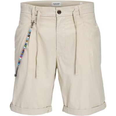 12277226-4758500 JACK & JONES Jpstace Emilio Pleated Chino szorty męskie SRT, peyote, XL 12277226-4758500 JACK & JONES Jpstace Emilio Pleated Chino szorty męskie SRT, peyote, XL