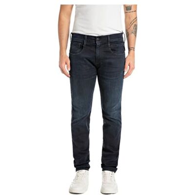 M914Y .000.661 K00 Replay Anbass Hyperflex Eco Plus dżinsy męskie slim fit, 007 Dark Blue, 31W / 30L M914Y .000.661 K00 Replay Anbass Hyperflex Eco Plus dżinsy męskie slim fit, 007 Dark Blue, 31W / 30L