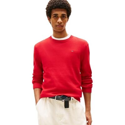 DM0DM18895XLEXS Tommy Jeans Sweter męski, Czerwony (szafirowy czerwony), XS DM0DM18895XLEXS Tommy Jeans Sweter męski, Czerwony (szafirowy czerwony), XS