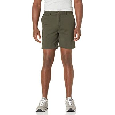 AE1911038-Oli-33 Amazon Essentials Męskie szorty slim fit 18 cm, oliwkowe, 33 AE1911038-Oli-33 Amazon Essentials Męskie szorty slim fit 18 cm, oliwkowe, 33