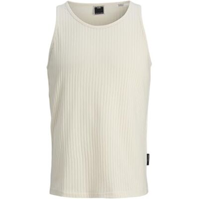 12277751-4763202 JACK & JONES Jcoinfinity Rib Tank Top męski, Cloud Dancer, S 12277751-4763202 JACK & JONES Jcoinfinity Rib Tank Top męski, Cloud Dancer, S