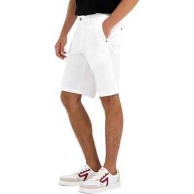 M9982 .000.8452307 Replay Męskie szorty chinosy, 001 White, 31W M9982 .000.8452307 Replay Męskie szorty chinosy, 001 White, 31W