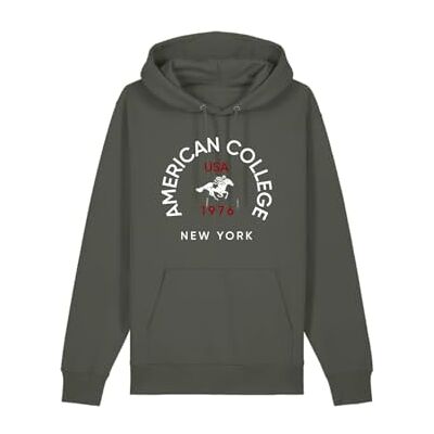 ACS25SW3 KAKI S AMERICAN COLLEGE USA Bluza męska Khaki Rozmiar S Decontract, zielony, S ACS25SW3 KAKI S AMERICAN COLLEGE USA Bluza męska Khaki Rozmiar S Decontract, zielony, S