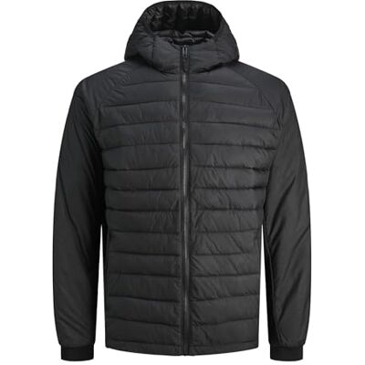 12268511 Jack & Jones JJESTATE HYBRID Jacket NOOS męska krótka kurtka, czarna, XL, czarny, XL 12268511 Jack & Jones JJESTATE HYBRID Jacket NOOS męska krótka kurtka, czarna, XL, czarny, XL