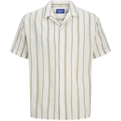12277304-4758972 JACK & JONES Jortavira Luke Stripe koszulka męska Ss Jnr, Cloud Dancer, 128 12277304-4758972 JACK & JONES Jortavira Luke Stripe koszulka męska Ss Jnr, Cloud Dancer, 128