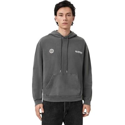 MAR Allsaints Men's Emblem OTH Hoody, Washed Black, L MAR Allsaints Men's Emblem OTH Hoody, Washed Black, L