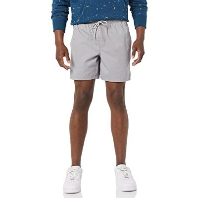 AE19017466-abhor-X-Small Amazon Essentials Men's Spodenki ze ściągaczem 15 cm, Jasnoszary, XS AE19017466-abhor-X-Small Amazon Essentials Men's Spodenki ze ściągaczem 15 cm, Jasnoszary, XS