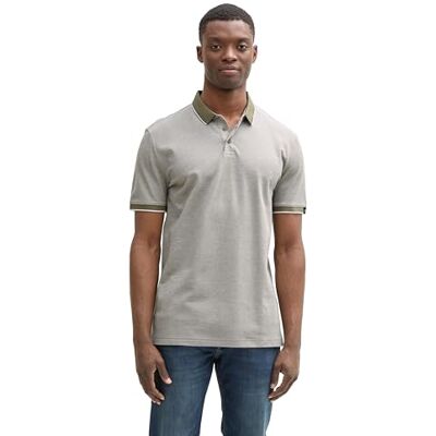 1045586 TOM TAILOR Denim Męska koszulka polo, 37572 Drzewo Moss Green Two Tone, L 1045586 TOM TAILOR Denim Męska koszulka polo, 37572 Drzewo Moss Green Two Tone, L