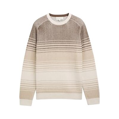 1048030 TOM TAILOR Sweter męski, 38686 – brązowy beżowy gradient stripe, XL 1048030 TOM TAILOR Sweter męski, 38686 – brązowy beżowy gradient stripe, XL