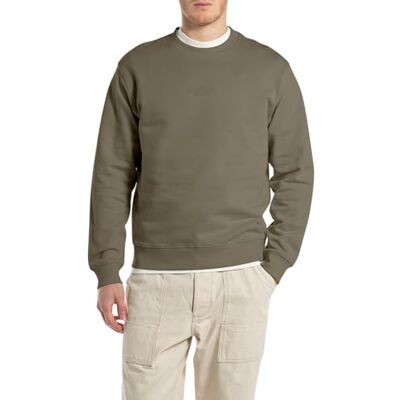 M3187 .000.23802 REPLAY Męska bluza Regular Fit, Mud 234 (zielona), XXXL, 234 Mud, 3XL M3187 .000.23802 REPLAY Męska bluza Regular Fit, Mud 234 (zielona), XXXL, 234 Mud, 3XL