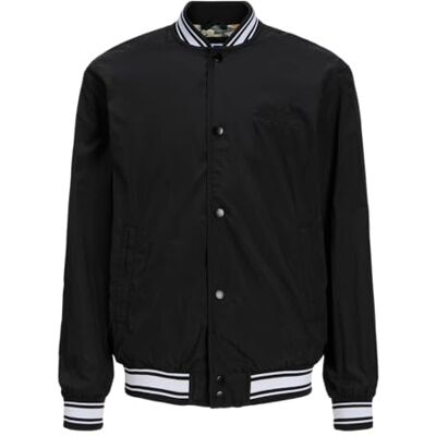 12277999-4767093 JACK & JONES Joralmeria Bomber kurtka męska Jnr, czarny, 140 12277999-4767093 JACK & JONES Joralmeria Bomber kurtka męska Jnr, czarny, 140