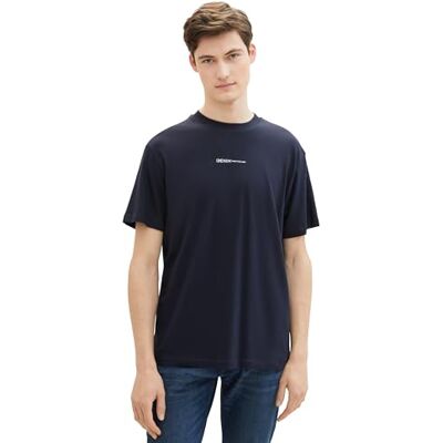1040880 TOM TAILOR Denim T-shirt męski, 10668 Sky Captain Blue, XS 1040880 TOM TAILOR Denim T-shirt męski, 10668 Sky Captain Blue, XS