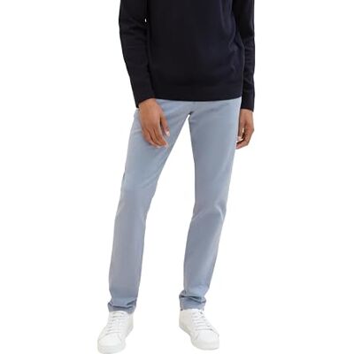 1037547 TOM TAILOR Travis Slim spodnie chinosy męskie, 34818 Light Blue Zig Zag Structure, 30W / 32L 1037547 TOM TAILOR Travis Slim spodnie chinosy męskie, 34818 Light Blue Zig Zag Structure, 30W / 32L