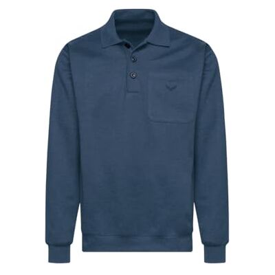 674602-347 Trigema Koszulka polo męska, Blau (Nightblue-melange 347), L 674602-347 Trigema Koszulka polo męska, Blau (Nightblue-melange 347), L