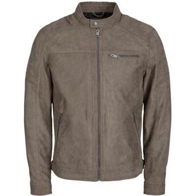 12147218 JACK & JONES Jjerocky Jacket Noos Kurtka ze sztucznej skóry Mężczyźni , Falcon Fake Suede , XL 12147218 JACK & JONES Jjerocky Jacket Noos Kurtka ze sztucznej skóry Mężczyźni , Falcon Fake Suede , XL