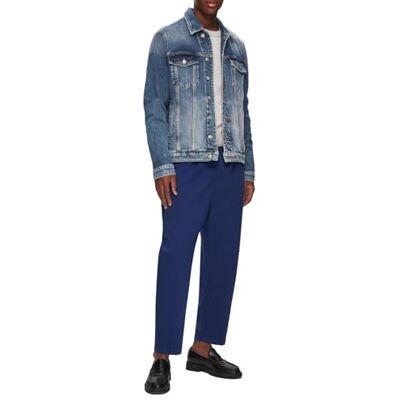 61033-14800-55622 LTB Jeans Męska kurtka dżinsowa Simeon Modern wyprodukowana z mieszanki bawełny Slim Fit rozmiar S, niebieski, S 61033-14800-55622 LTB Jeans Męska kurtka dżinsowa Simeon Modern wyprodukowana z mieszanki bawełny Slim Fit rozmiar S, niebieski, S