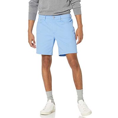 AEM20012SP21-Lblue-32 Amazon Essentials Men's Spodenki ze stretchem i 5 kieszeniami 18 cm slim fit, Jasnoniebieski, 32 AEM20012SP21-Lblue-32 Amazon Essentials Men's Spodenki ze stretchem i 5 kieszeniami 18 cm slim fit, Jasnoniebieski, 32