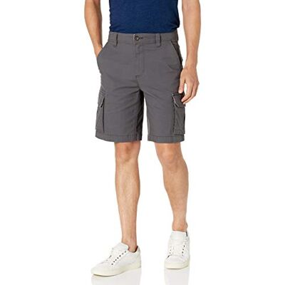 AE19018704-DarkG-38 Amazon Essentials Men's Lekkie spodenki cargo z tkaniny ripstop ze stretchem 25 cm, Ciemnoszary, 38 AE19018704-DarkG-38 Amazon Essentials Men's Lekkie spodenki cargo z tkaniny ripstop ze stretchem 25 cm, Ciemnoszary, 38