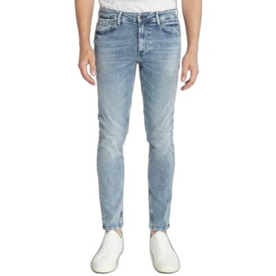 50502266 BOSS Męskie dżinsy Delano BC-P Slim-Fit z niebieskiego denimu Super-Stretch, Bright Blue435, 31W / 34L 50502266 BOSS Męskie dżinsy Delano BC-P Slim-Fit z niebieskiego denimu Super-Stretch, Bright Blue435, 31W / 34L