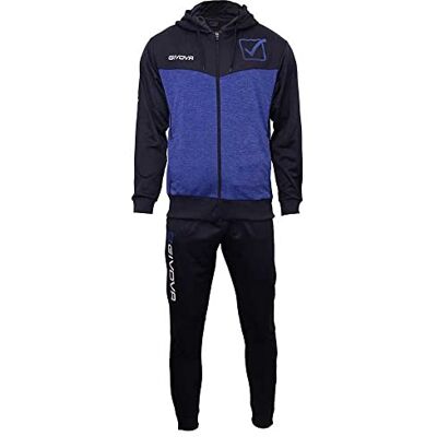 TR018P-0446-L Givova TUTA VISA MELANGE CON CAPPUCCIO Polar BLU/AZZURRO MELANGE Tg. L TR018P-0446-L Givova TUTA VISA MELANGE CON CAPPUCCIO Polar BLU/AZZURRO MELANGE Tg. L