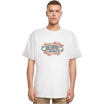MT3020 Mister Tee Męski T-shirt bez kołnierza, biały, XL, biały, XL MT3020 Mister Tee Męski T-shirt bez kołnierza, biały, XL, biały, XL