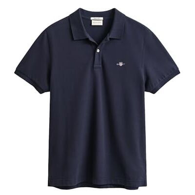 2210 GANT Reg Shield Ss Pique Polo Koszulka polo Mężczyźni,niebieski (Evening Blue),5XL 2210 GANT Reg Shield Ss Pique Polo Koszulka polo Mężczyźni,niebieski (Evening Blue),5XL