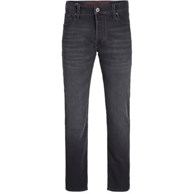 12265155 JACK&JONES PLUS Dżinsy męskie, czarny denim, 44W / 32L 12265155 JACK&JONES PLUS Dżinsy męskie, czarny denim, 44W / 32L