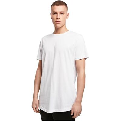 BY028 Build Your Brand Koszulka męska o długim kroju, biały (White2), S BY028 Build Your Brand Koszulka męska o długim kroju, biały (White2), S