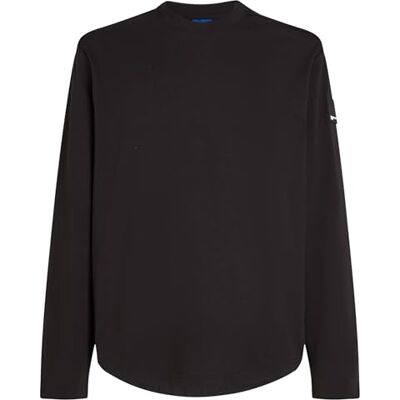 A4M17085 Karl Lagerfeld Jeans, Męskie, Regularny Koszulka Z Długim Rękawem I Zaokrąglonym Dołem, Regularny Krój, Czarny, XL A4M17085 Karl Lagerfeld Jeans, Męskie, Regularny Koszulka Z Długim Rękawem I Zaokrąglonym Dołem, Regularny Krój, Czarny, XL