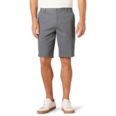 AEMN20273S24_Charcoal Amazon Essentials Męskie szorty slim fit 28 cm z płaskim przodem Comfort Stretch Chino, grafitowe, 31 AEMN20273S24_Charcoal Amazon Essentials Męskie szorty slim fit 28 cm z płaskim przodem Comfort Stretch Chino, grafitowe, 31