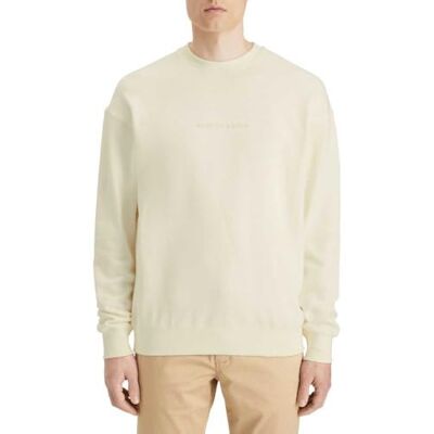 179195 Scotch & Soda Męska bluza z logo Core Front Chest, Off White 0001., XXL 179195 Scotch & Soda Męska bluza z logo Core Front Chest, Off White 0001., XXL