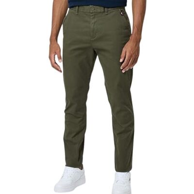 DM0DM19486M123428 Tommy Jeans Męskie chinosy TJM Austin Lightweight Slim Fit, Zmęczenie zielony, 28W / 34L DM0DM19486M123428 Tommy Jeans Męskie chinosy TJM Austin Lightweight Slim Fit, Zmęczenie zielony, 28W / 34L