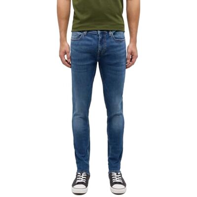 1015491-5000-583 MUSTANG Męskie dżinsy w stylu Atlanta Super Skinny, Średni niebieski 583, 38W / 36L 1015491-5000-583 MUSTANG Męskie dżinsy w stylu Atlanta Super Skinny, Średni niebieski 583, 38W / 36L