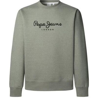PM5800018 Pepe Jeans Bluza męska Makbet Melange Crew, Zielony (wojskowa zieleń), M PM5800018 Pepe Jeans Bluza męska Makbet Melange Crew, Zielony (wojskowa zieleń), M