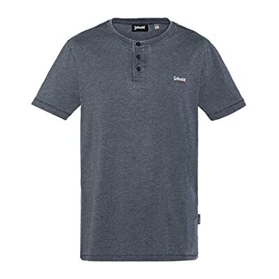 TSSTRIKER2 Schott NYC Koszulka męska z krótkim rękawem Manches Courtes Col Tunisja, niebieski morski, S TSSTRIKER2 Schott NYC Koszulka męska z krótkim rękawem Manches Courtes Col Tunisja, niebieski morski, S