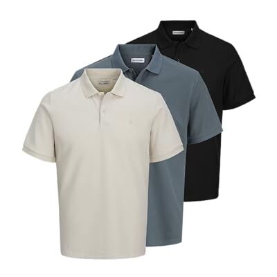 12291436-4938314 JACK & JONES Jjeaustin Polo Ss 3Pk Mp, czarny, M 12291436-4938314 JACK & JONES Jjeaustin Polo Ss 3Pk Mp, czarny, M