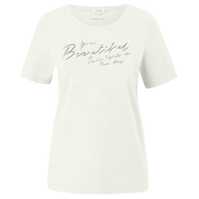 2142601 s.Oliver T-shirt damski, 02d0 biały, 38 2142601 s.Oliver T-shirt damski, 02d0 biały, 38