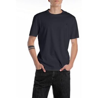 M3097 .000.2660 REPLAY T-shirt męski, 067 nocny niebieski, L M3097 .000.2660 REPLAY T-shirt męski, 067 nocny niebieski, L