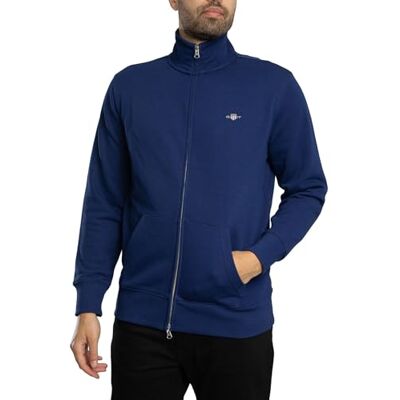 2008006 GANT Męski Regular Shield Full Zip Track Top, Rich Navy, XL 2008006 GANT Męski Regular Shield Full Zip Track Top, Rich Navy, XL