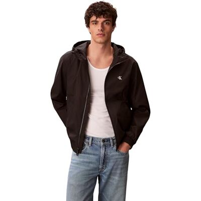 LV04RF521G Calvin Klein Męskie kurtki z kapturem Nylon Harrington Jkt Jackets, BLACK, XXL LV04RF521G Calvin Klein Męskie kurtki z kapturem Nylon Harrington Jkt Jackets, BLACK, XXL