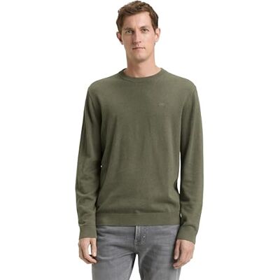 1039805 TOM TAILOR Sweter męski, 39401 Tea Leaf Melange, XS 1039805 TOM TAILOR Sweter męski, 39401 Tea Leaf Melange, XS